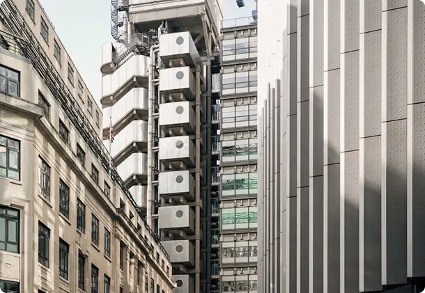 Office buildings in a city financial district