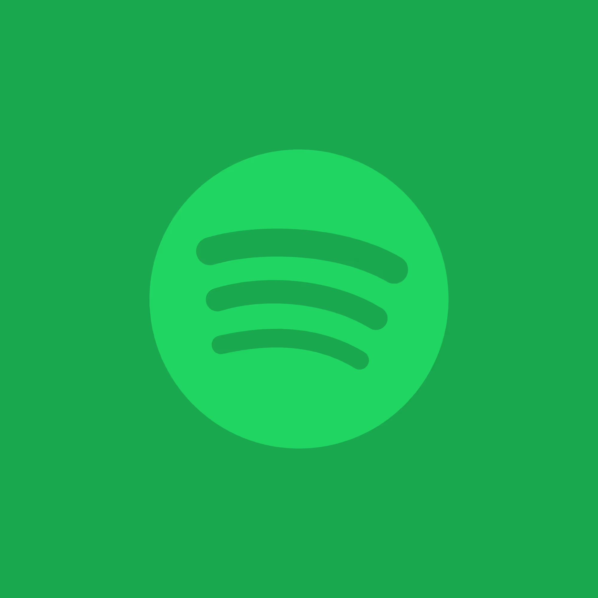 Grönt Spotify-logotyp på en grön bakgrund.