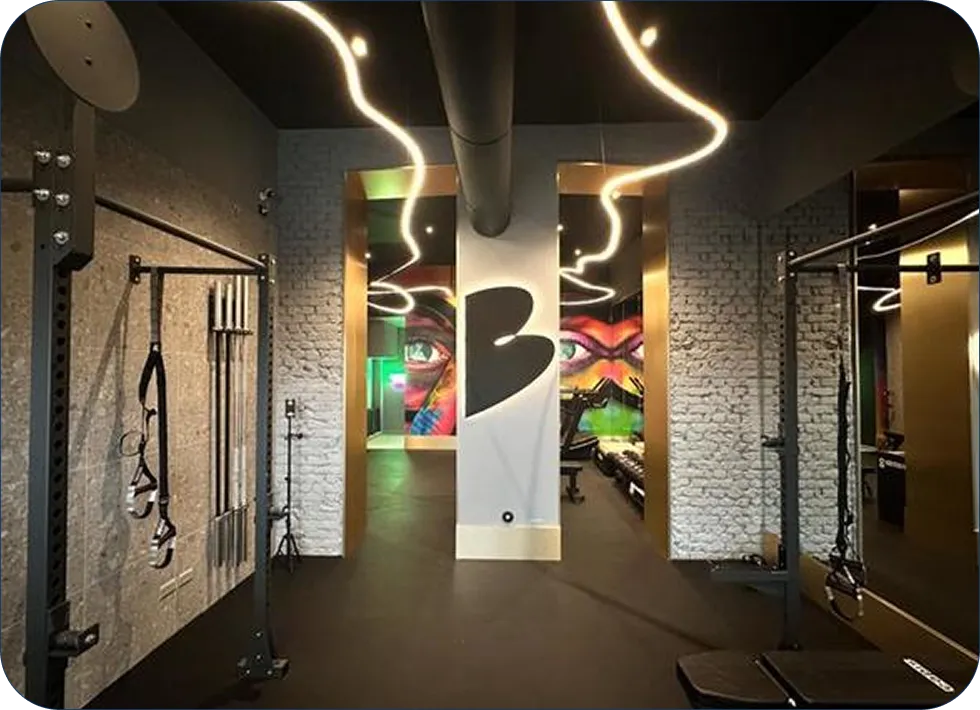 Interno di una palestra Bulb