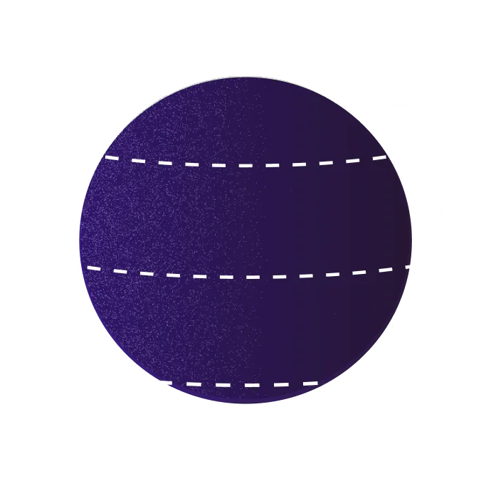 Decorative violet sphere