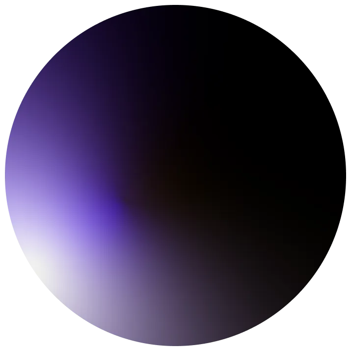 Decorative violet sphere