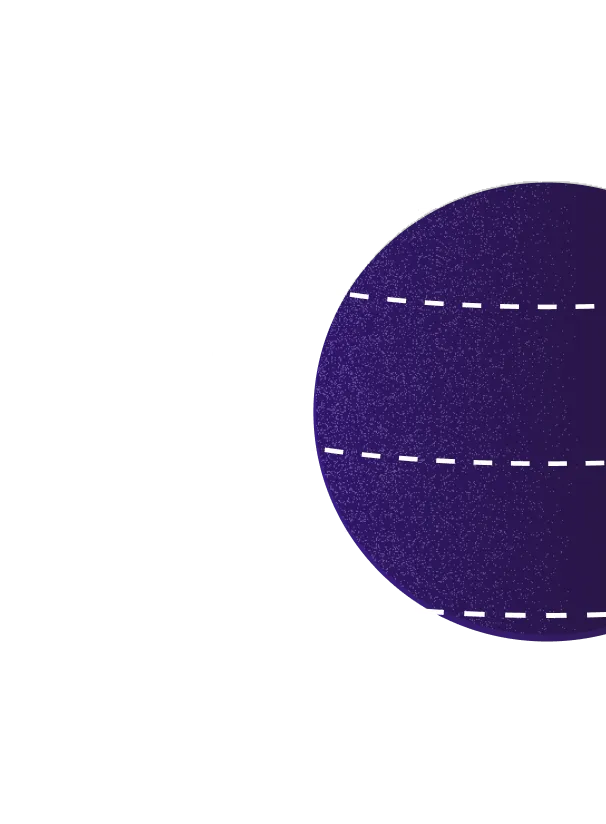 Decorative violet sphere