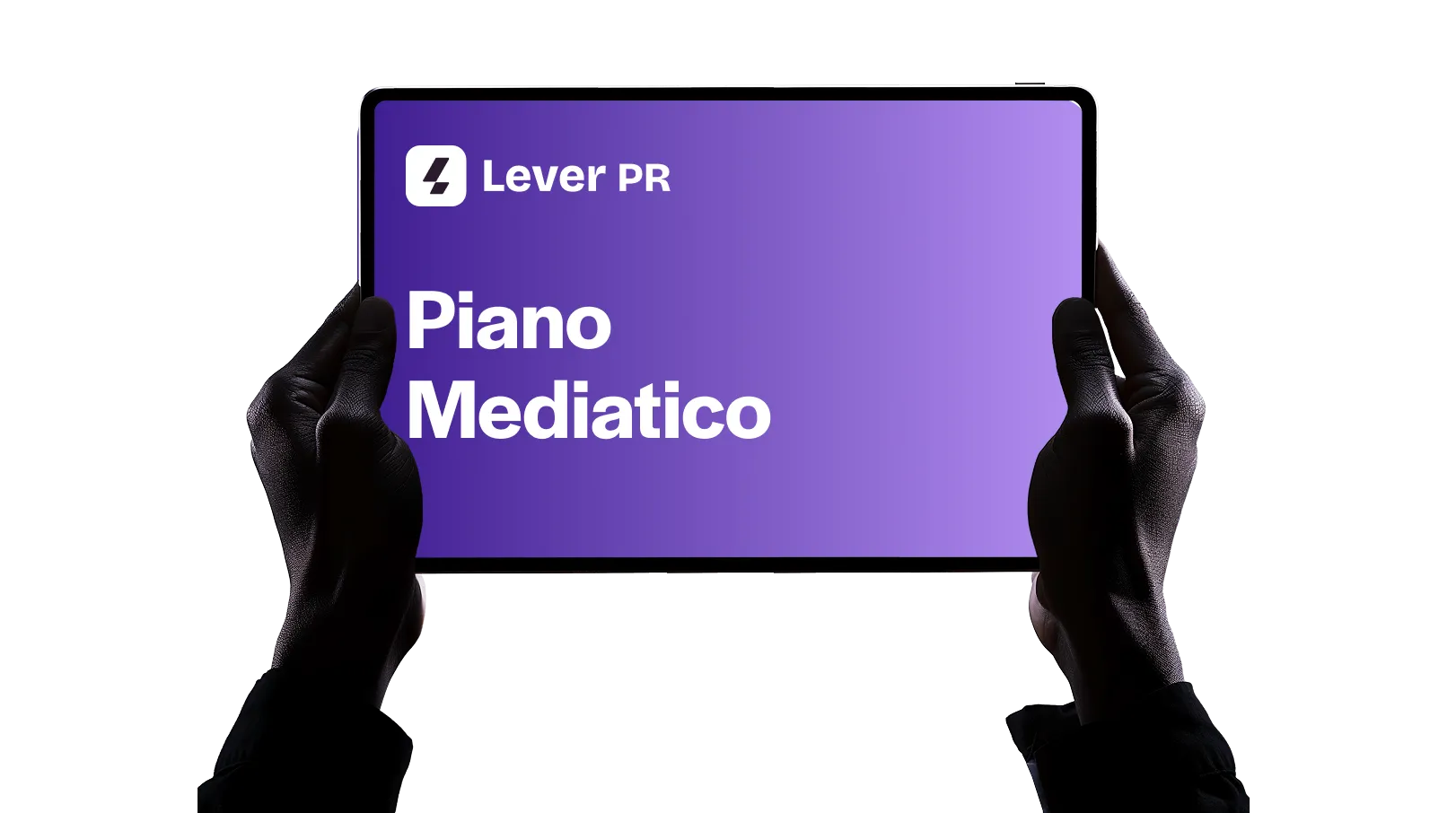 Piano Mediatico Lever PR - Tablet mockup