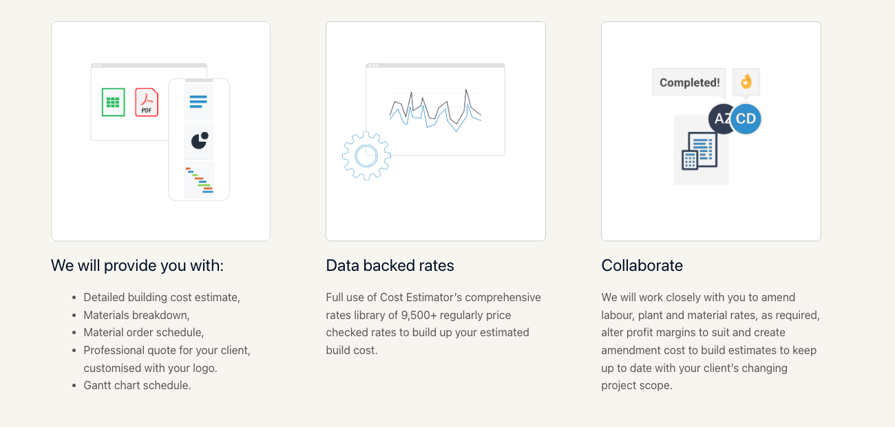 Buildscout and Cost Estimator guide