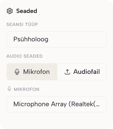 Input option examples