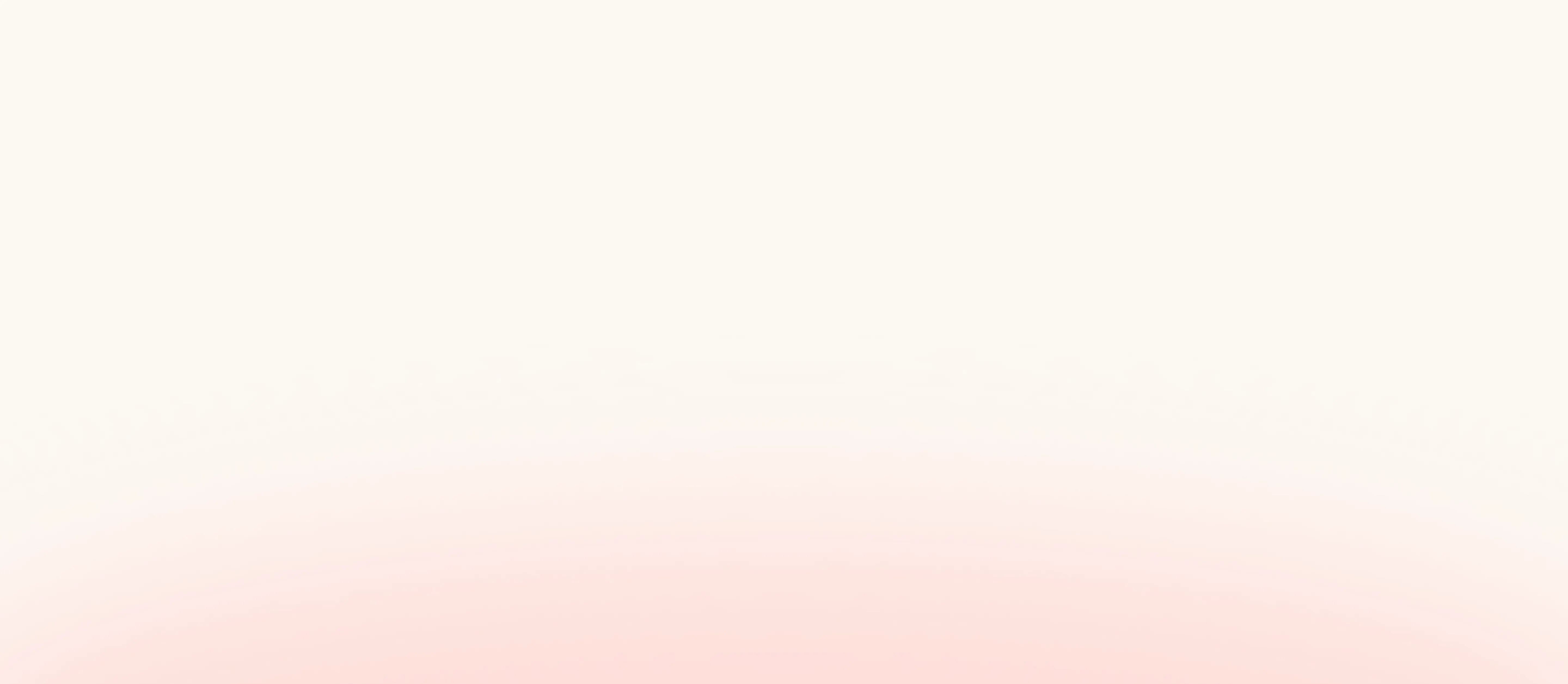 Soft gradient background transitioning from off-white at the top to light pink at the bottom.