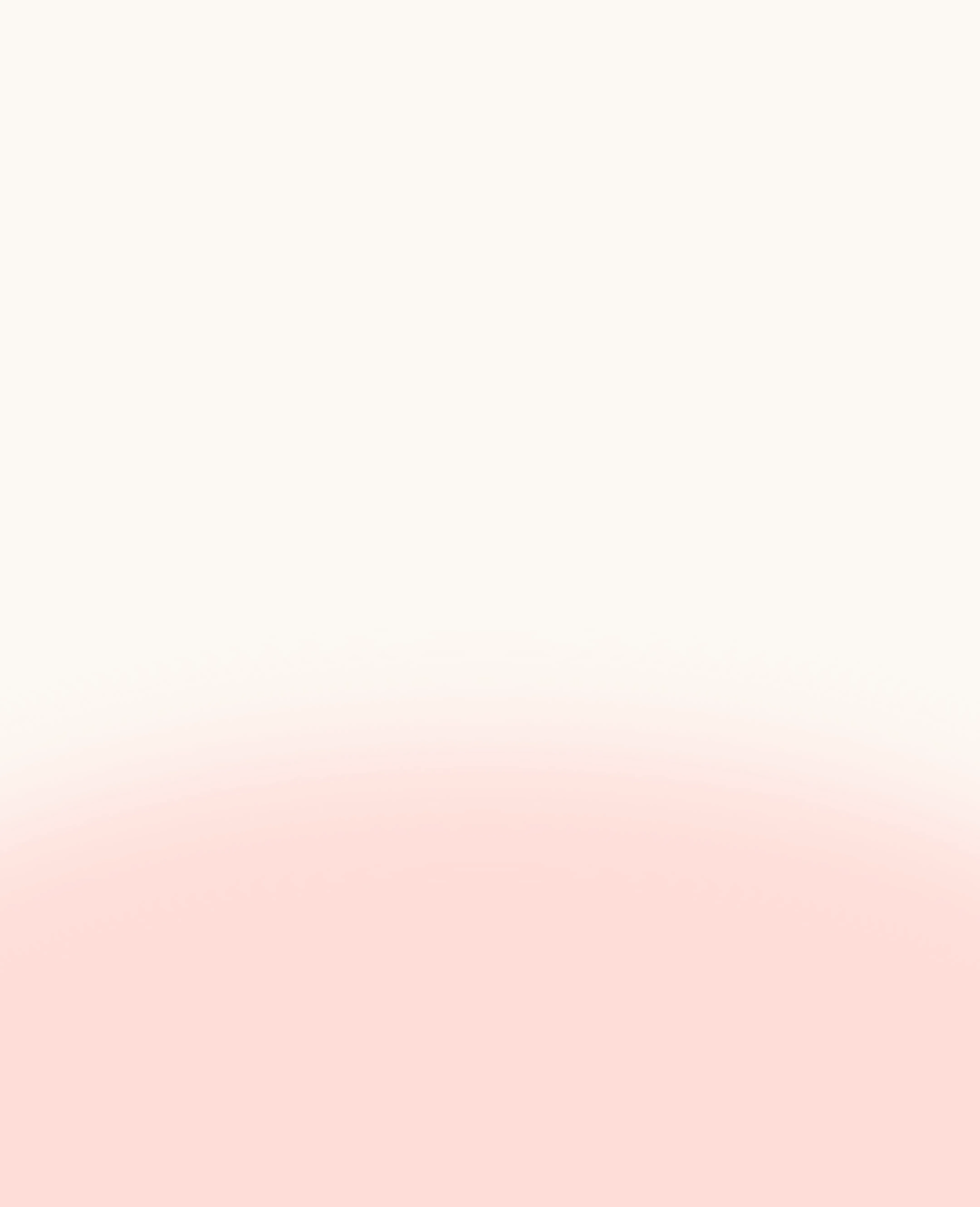 Gradient background transitioning from light cream at the top to soft pink at the bottom.