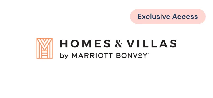 Exclusive Access badge above the Homes & Villas by Marriott Bonvoy logo.