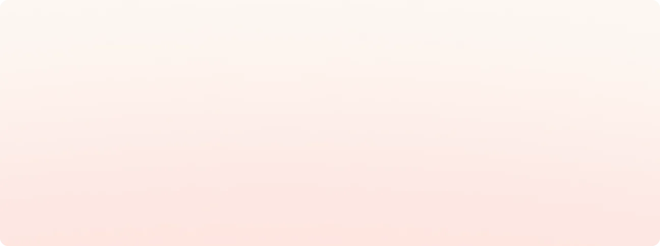 Smooth light pink to cream gradient background.
