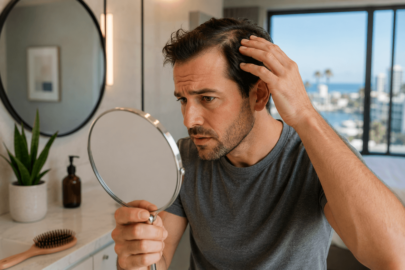 Hair loss treatment consultation for thinning hair at a San Diego clinic