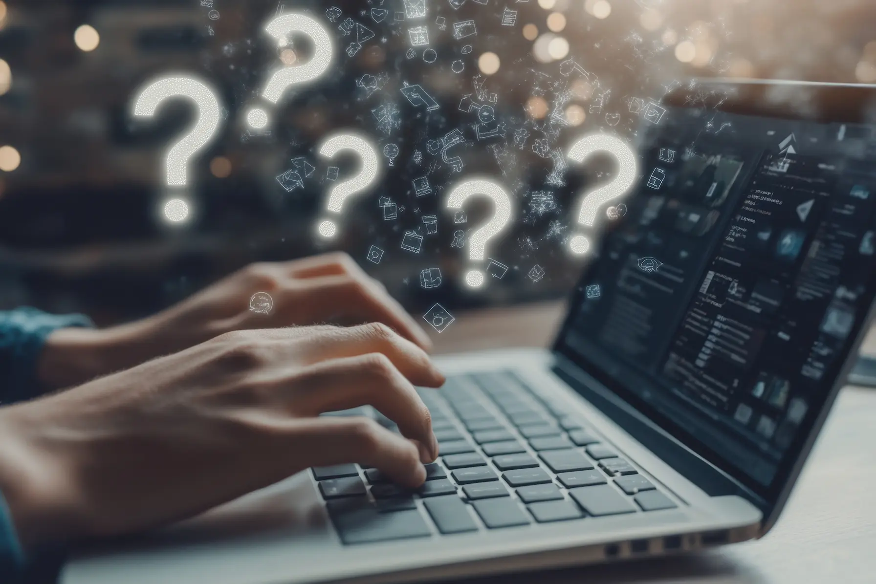 Profesional fintech que responde a preguntas en línea