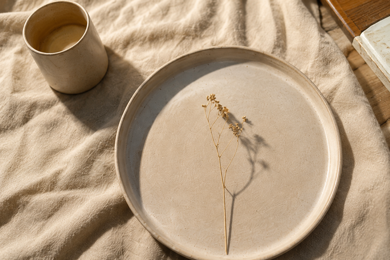 Esta pieza se hizo con una intención decorativa sin llamar demasiado la atención. Un plato amplio, de tono suave, pensado para dejar que lo simple respire. La superficie mate, la forma limpia y ese acabado cálido invitan a cualquier uso. Es una de esas piezas tranquilas que, sin hacer ruido te invitan a imaginar.