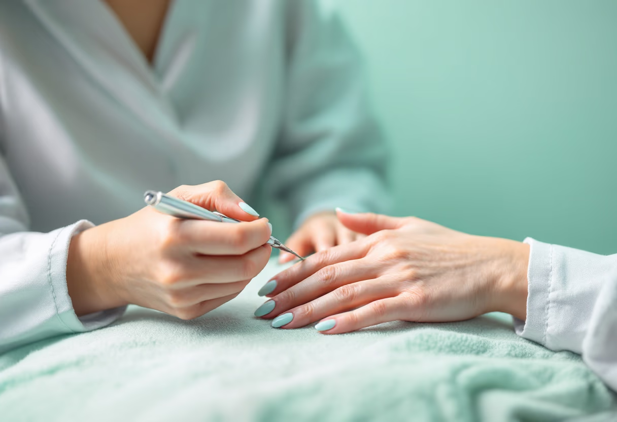 image of individual beautician at work