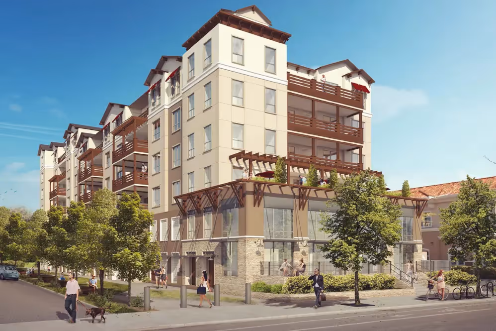 Rendering street view of 353 main street exterior