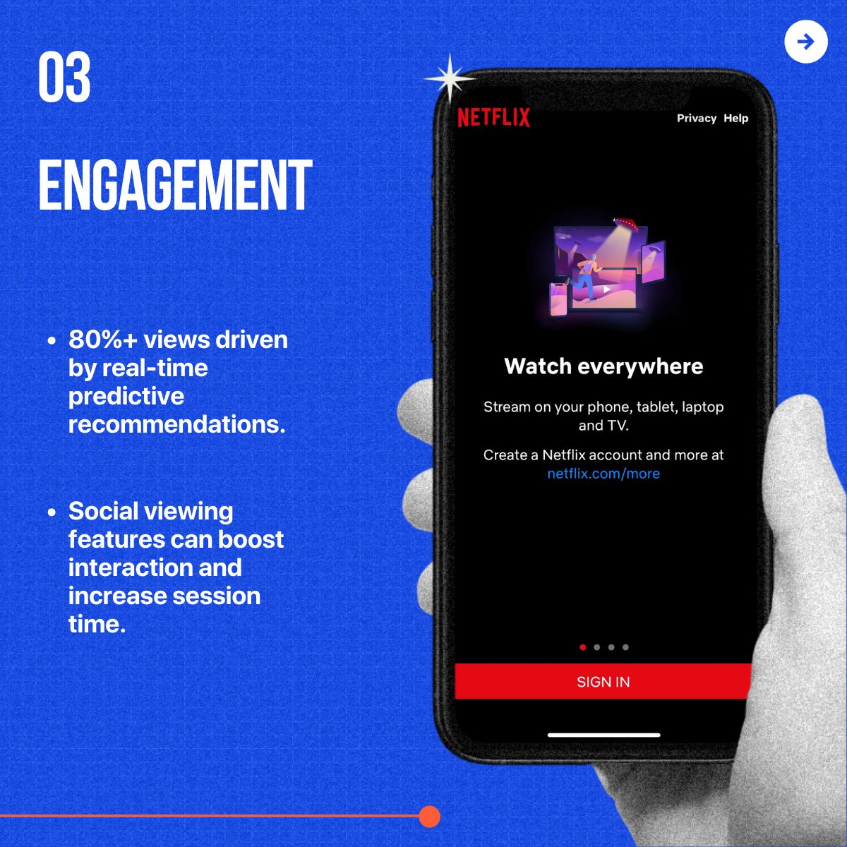 customer retention strategies by engagement- Netflix