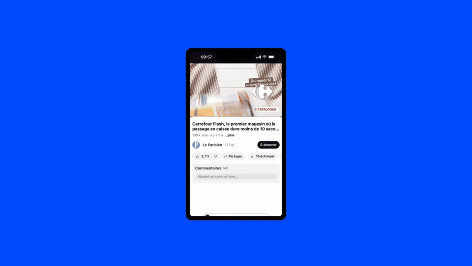 Animated illustration of ARISTID retail media platform in action