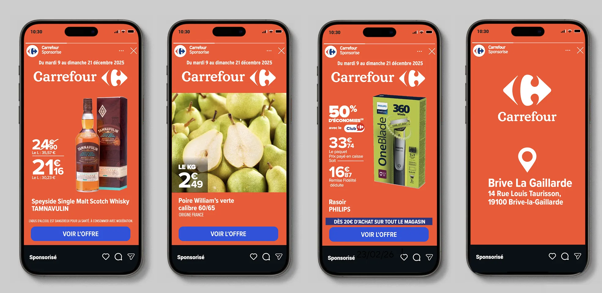 ARISTID promotional campaign UI screenshot illustrating a retail marketing feature.