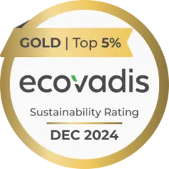 EcoVadis Gold Top 5% Sustainability Rating 2024