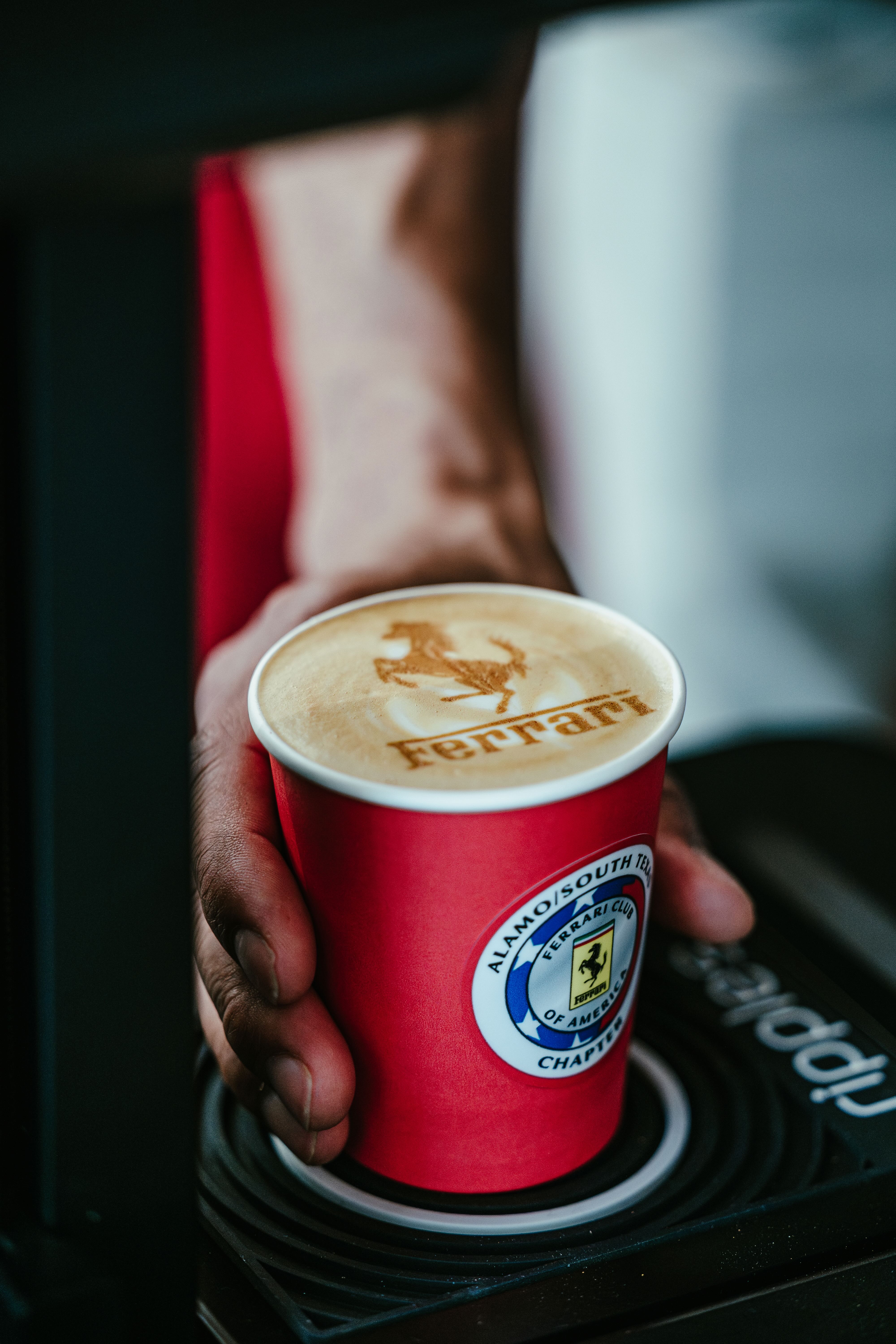 Premium brand activation coffee catering San Antonio Ferrari