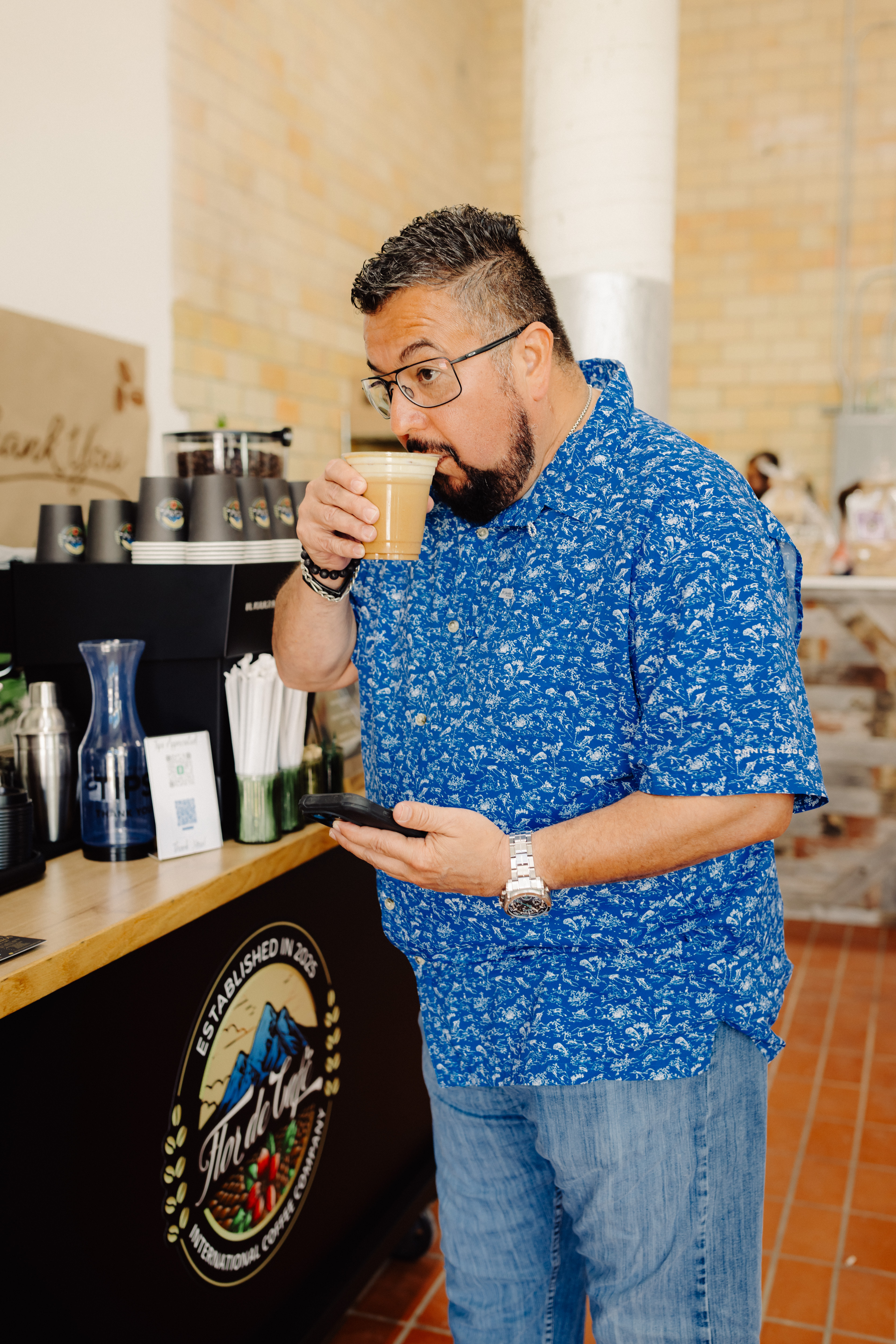 Late night wedding espresso bar reception San Antonio TX