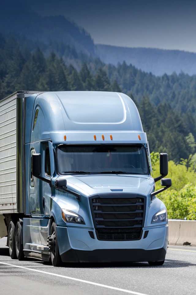  Freight Trucking on Tablet