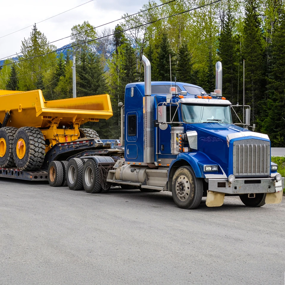 construction equipment transport