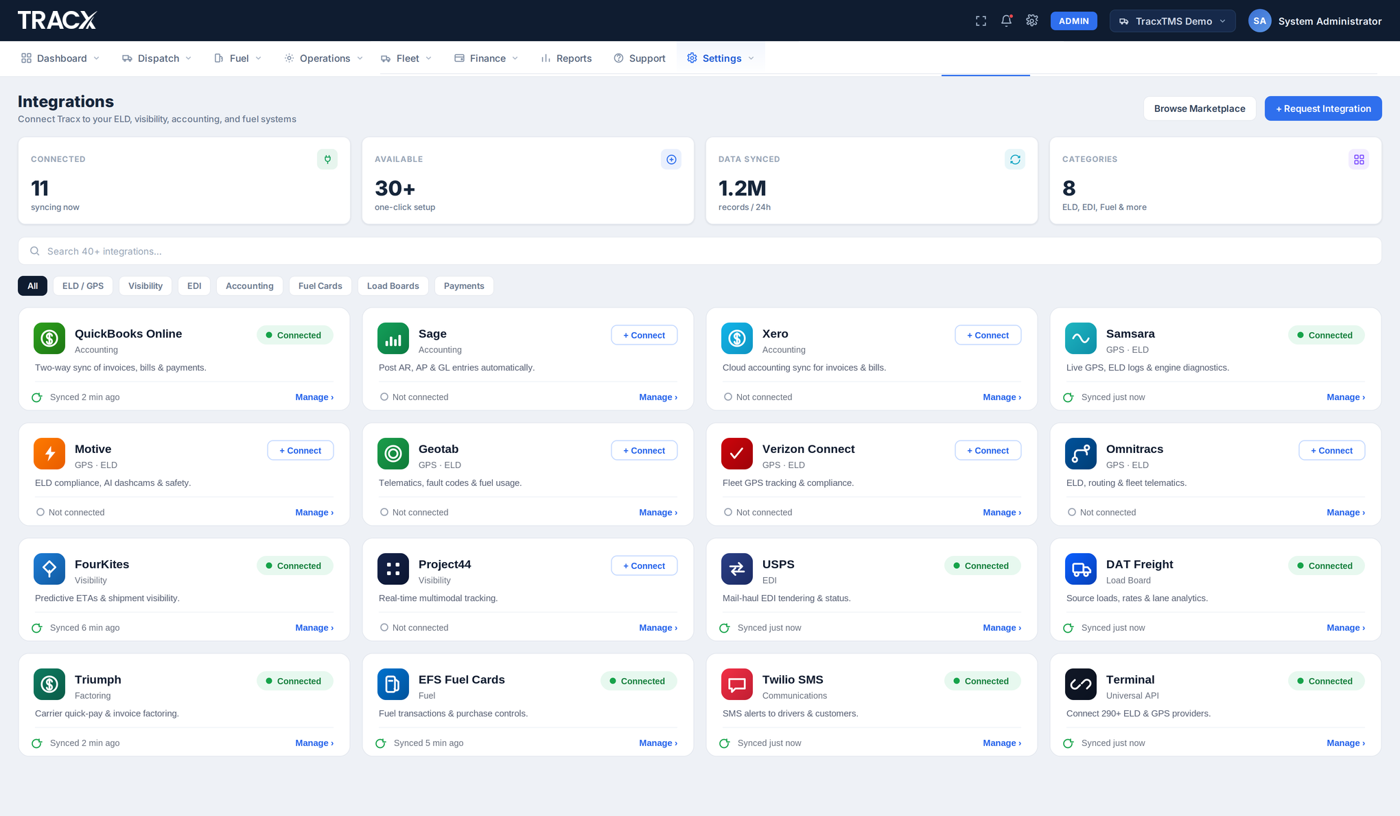 TMS Integrations