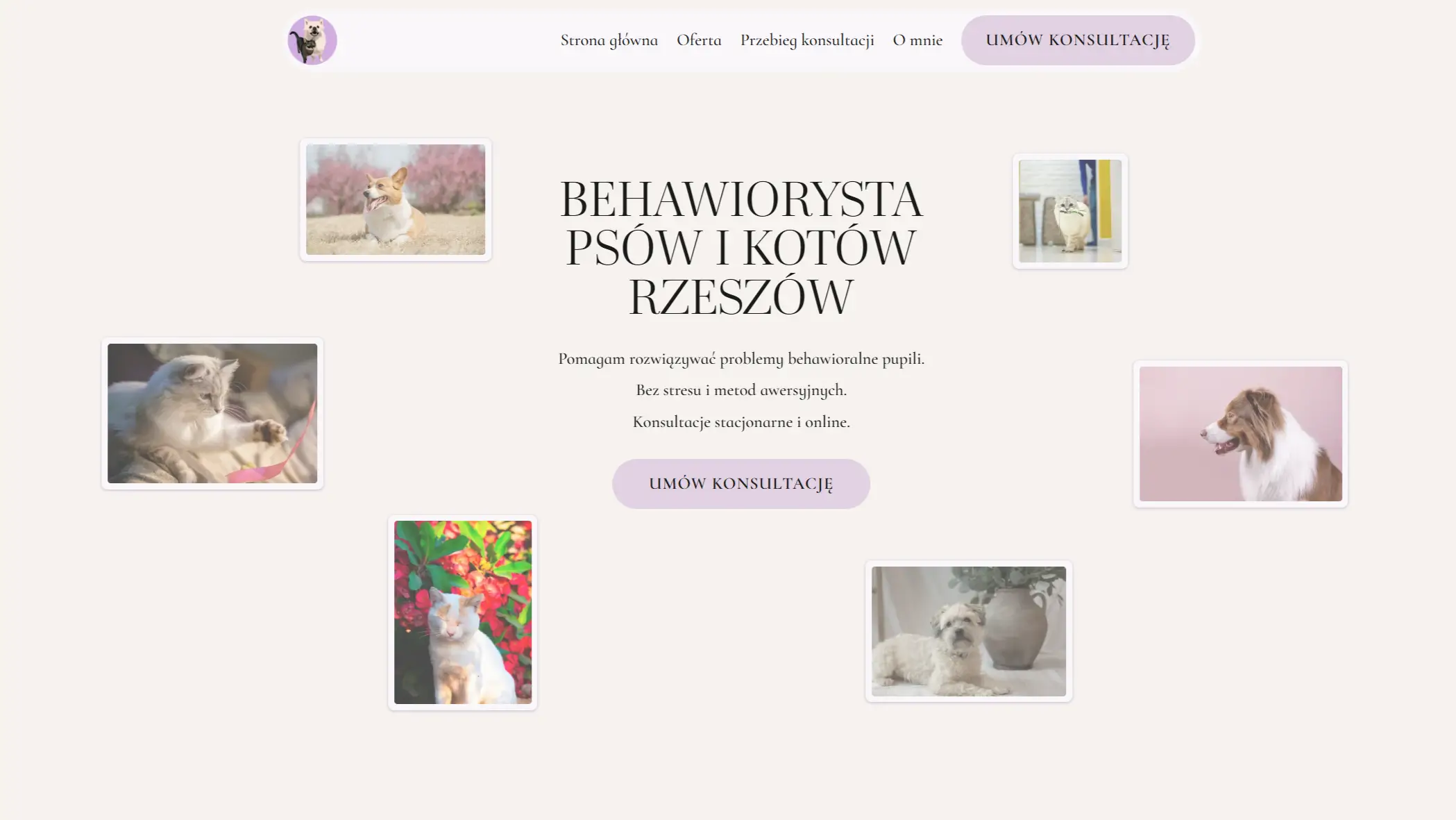 Psychopieski - strona główna projektu