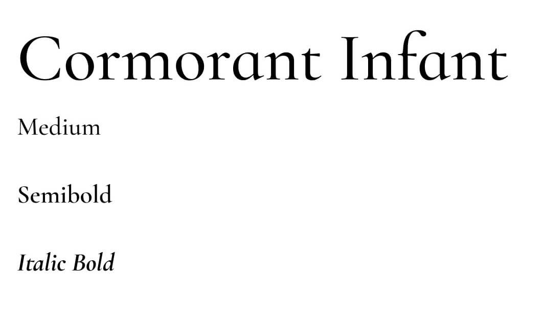 Psychopieski - typografia - font Cormorant Infant