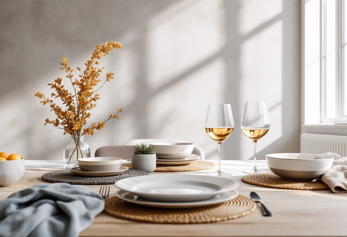 image of wine and dine setup