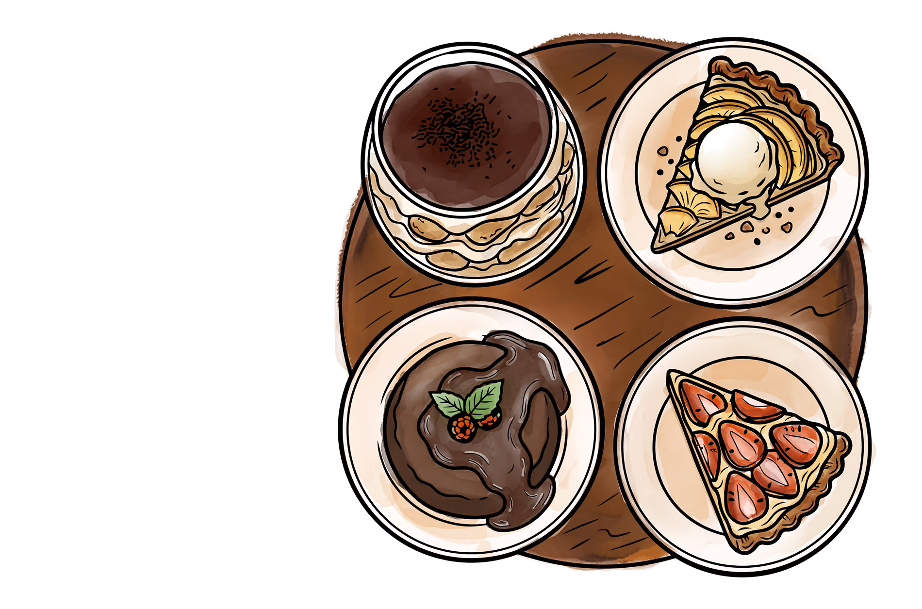 Illustrations de nos desserts faits maison.