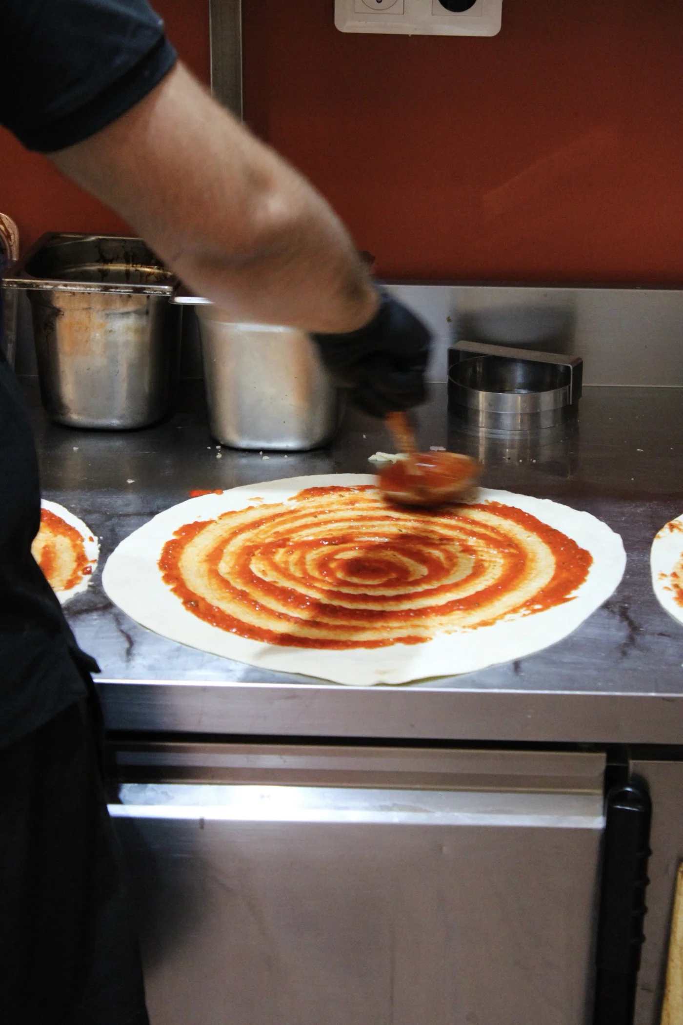 image of kitchen during service (for a fine dining restaurant)