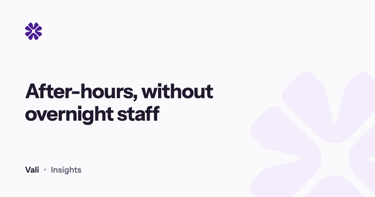 How to Cover After-Hours Scheduling Without Overnight Staff