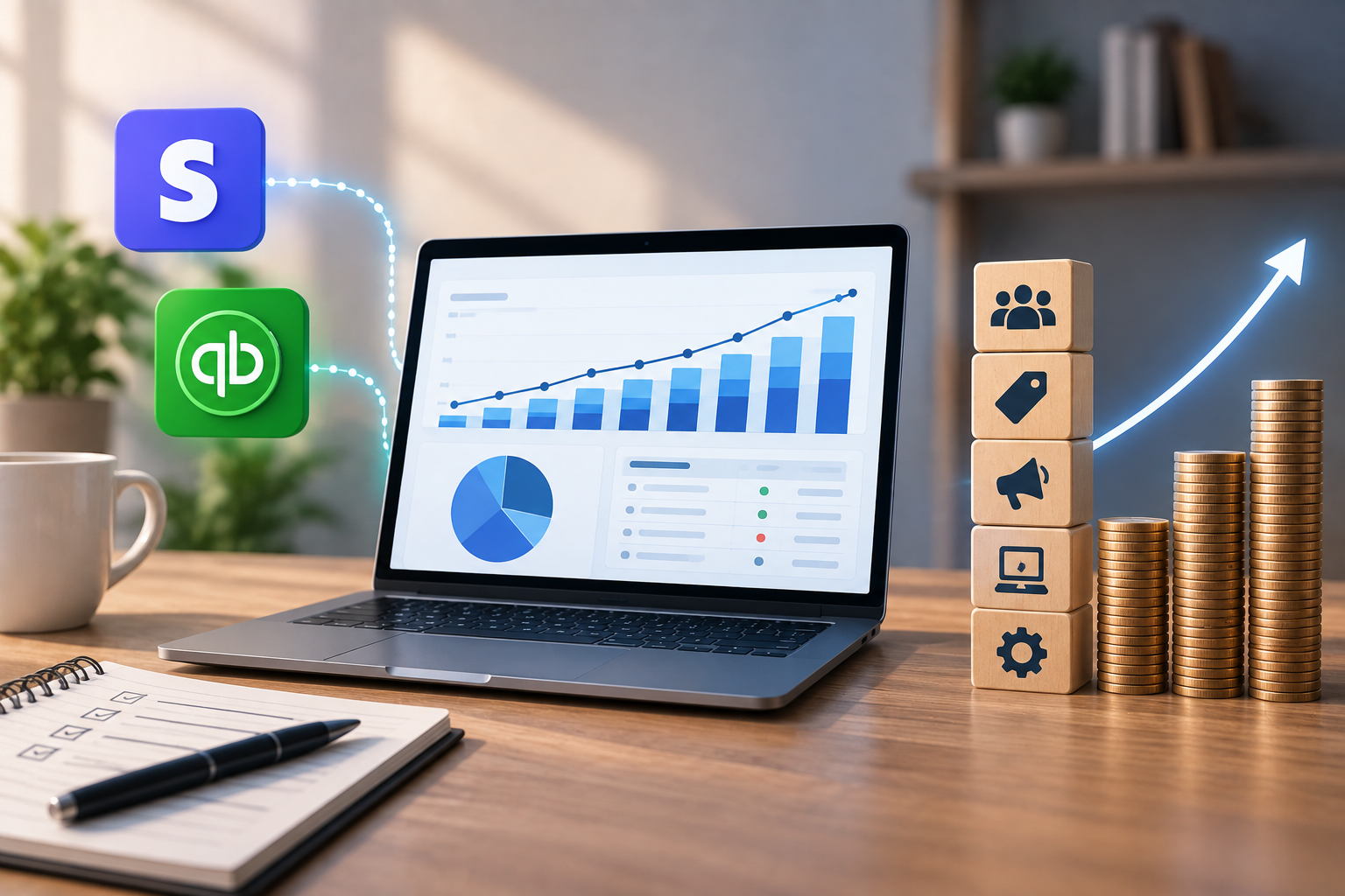 How to Build a SaaS Financial Forecast Using QuickBooks and Stripe