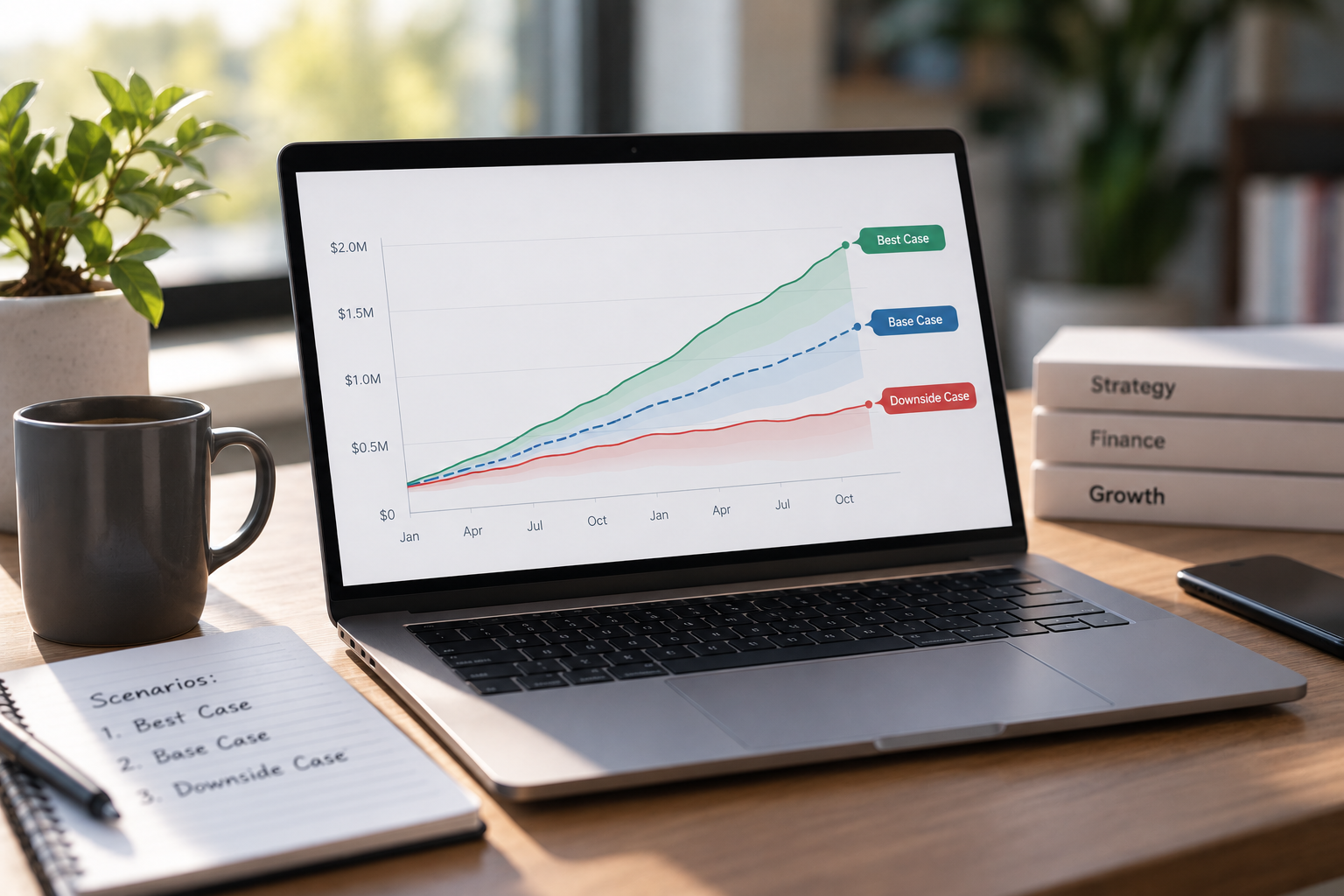 SaaS Scenario Planning: How to Model Best-Case, Base-Case, and Downside Scenarios