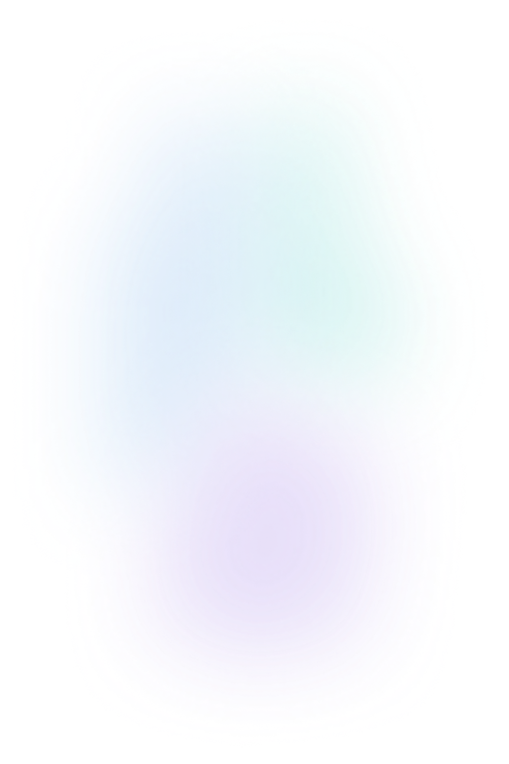Smooth gradient background blending turquoise, blue, and purple colors.