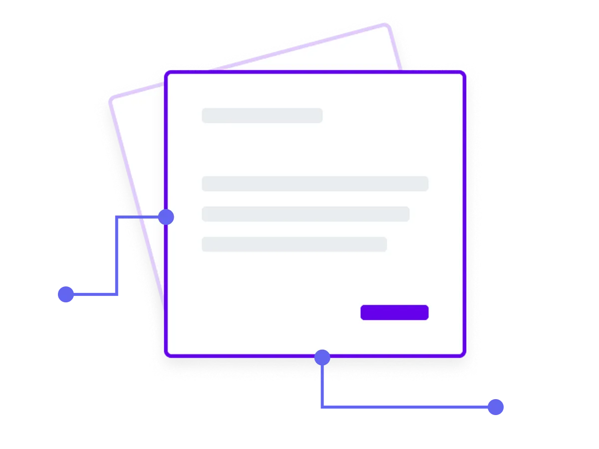 A document with a line of text on it.