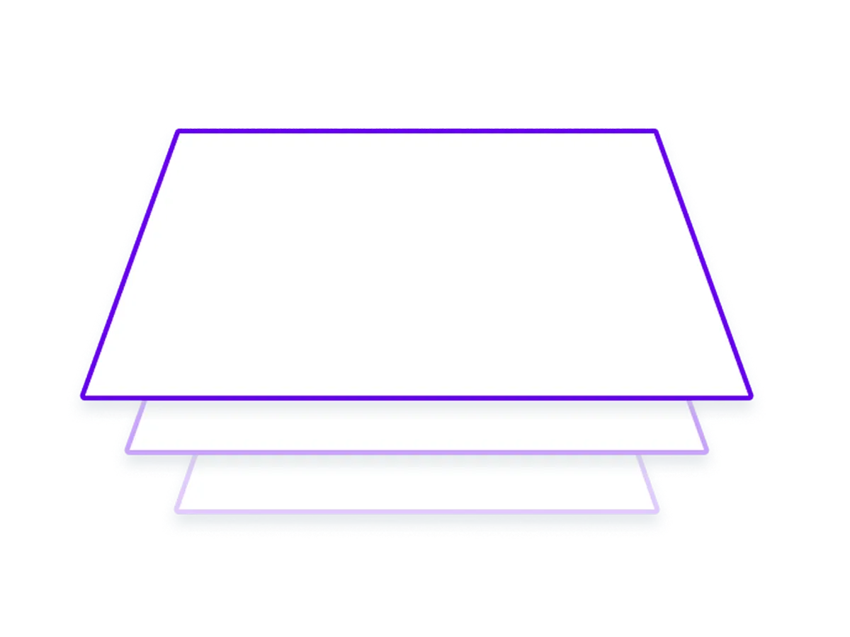 A white sheet of paper with a blue border.