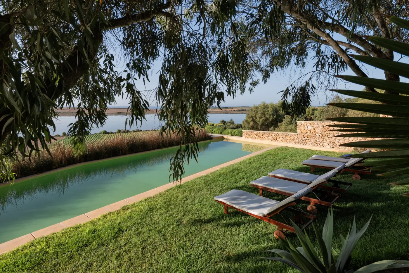 Pool overlooking the Oualidia lagoon