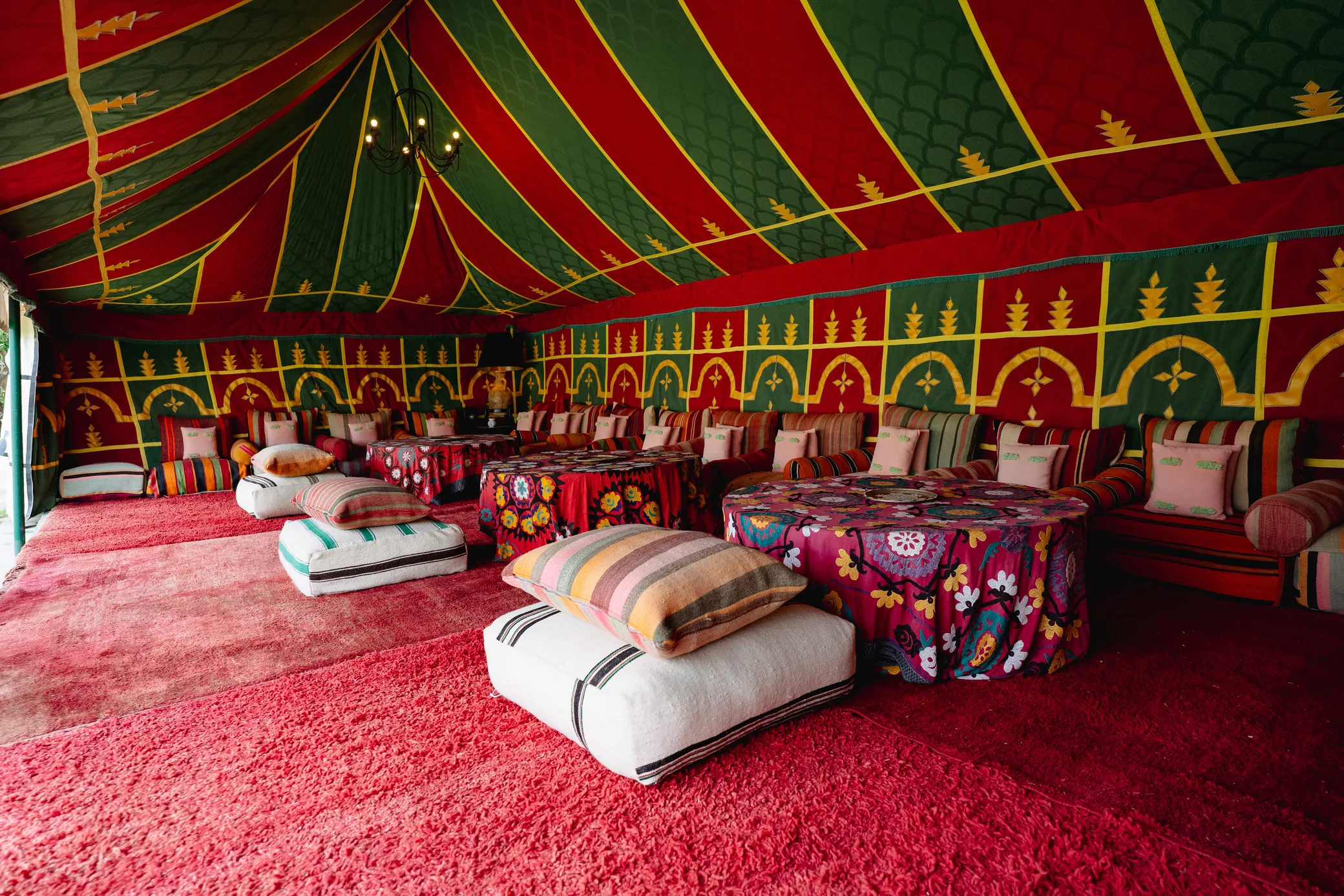 Berber tent at Ezzahra Estate