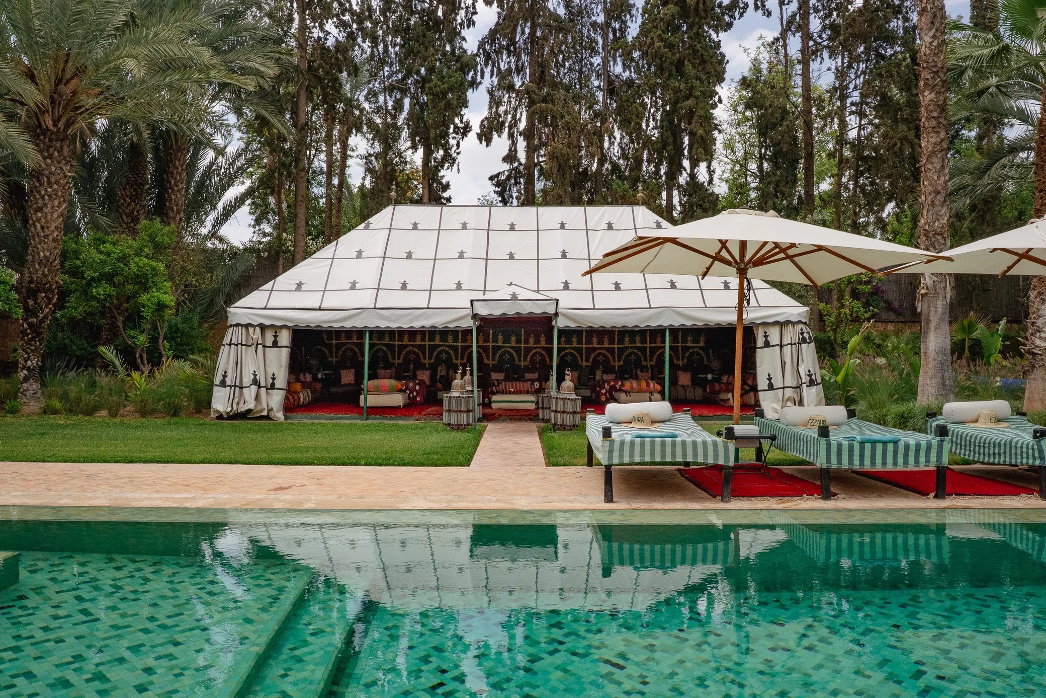 Pool pavilion at Ezzahra Estate