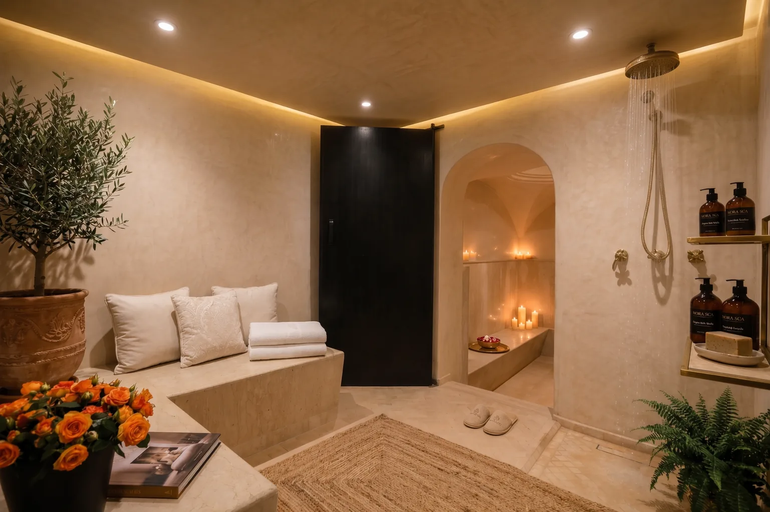 Hammam entrance at Riad Dar Saeed