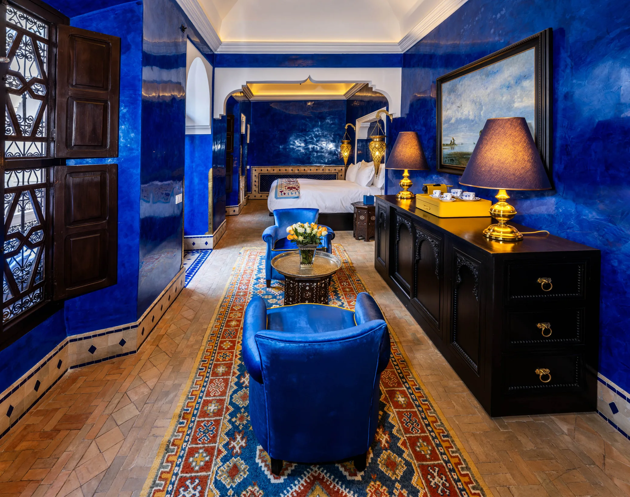Indigo suite at Riad Dar Saeed
