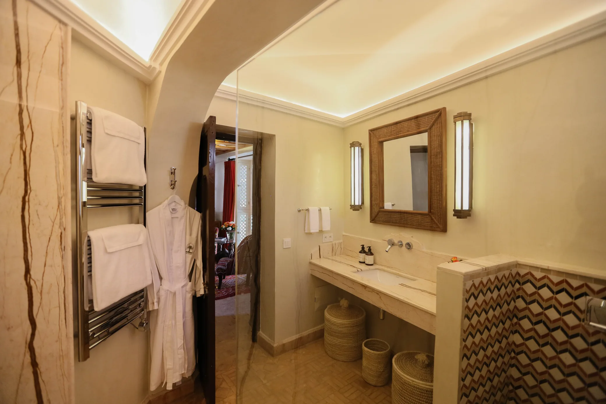 Marble bathroom at Riad Dar Saeed