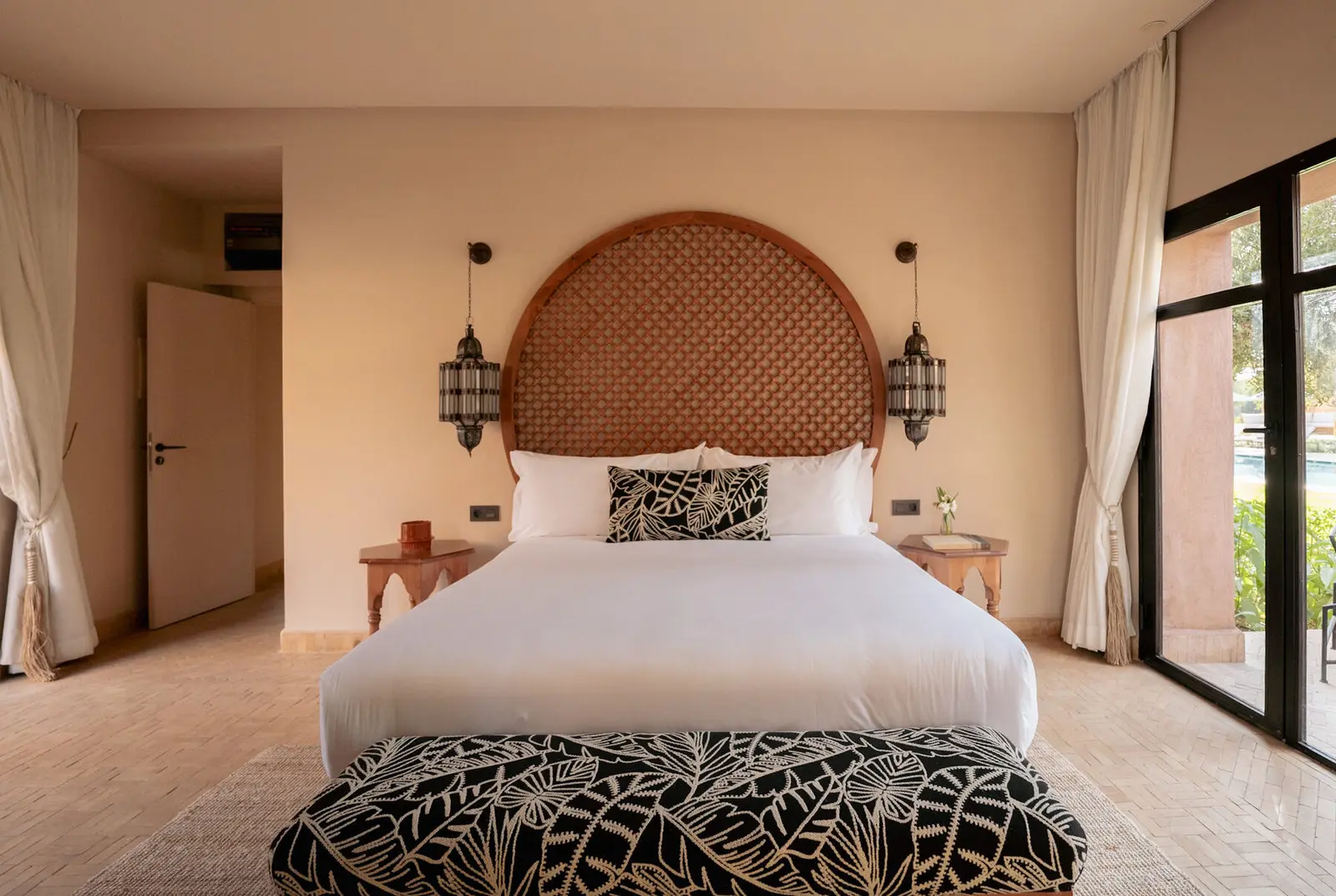 Villa Pegasos, private estate near Marrakech, en-suite bedroom. The Marrakech Curator.