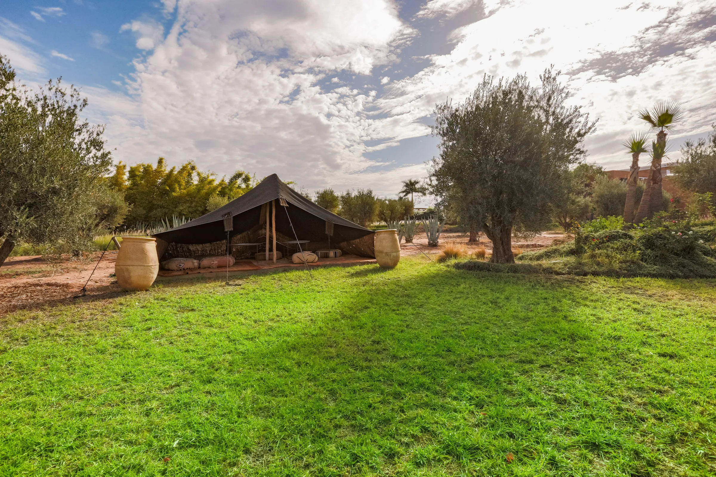 Villa Chloé, private estate rental in Sidi Abdellah Ghiat, Marrakech: Berber lodge in the olive grove