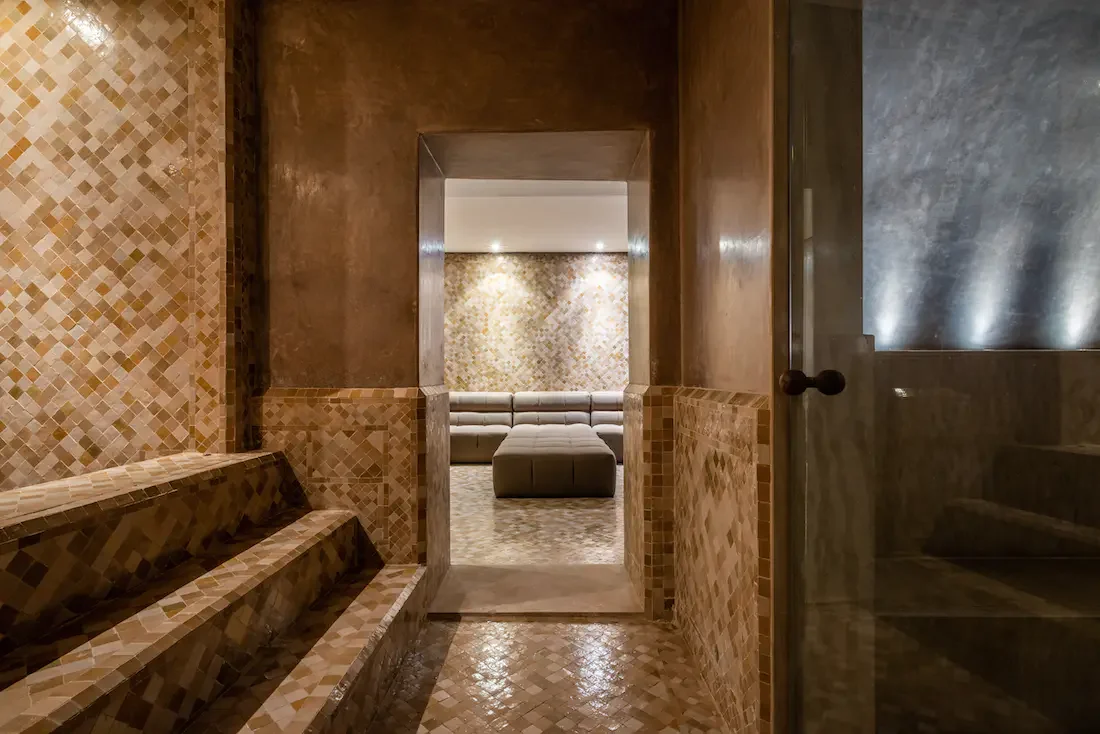 Villa Althea, private villa rental in Bab Atlas, Marrakech: hammam