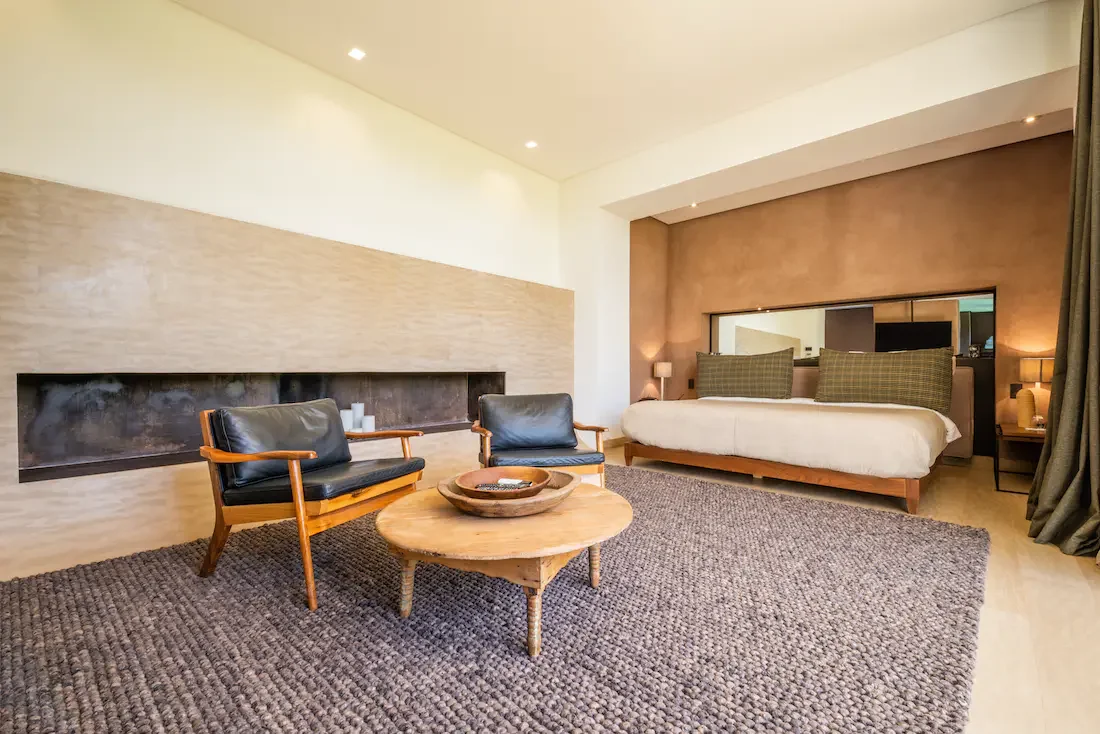 Villa Althea, private villa rental in Bab Atlas, Marrakech: suite with sitting area