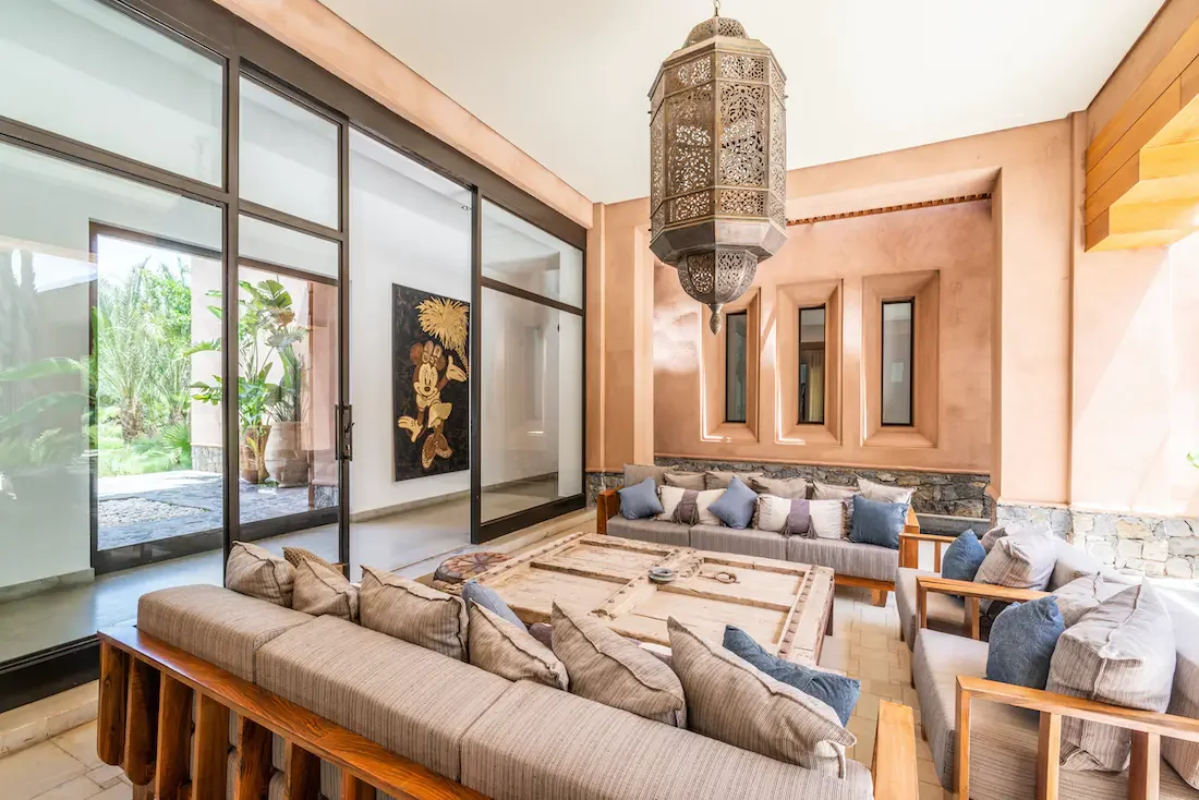 Villa Nerea, private villa rental in Bab Atlas, Marrakech: lounge