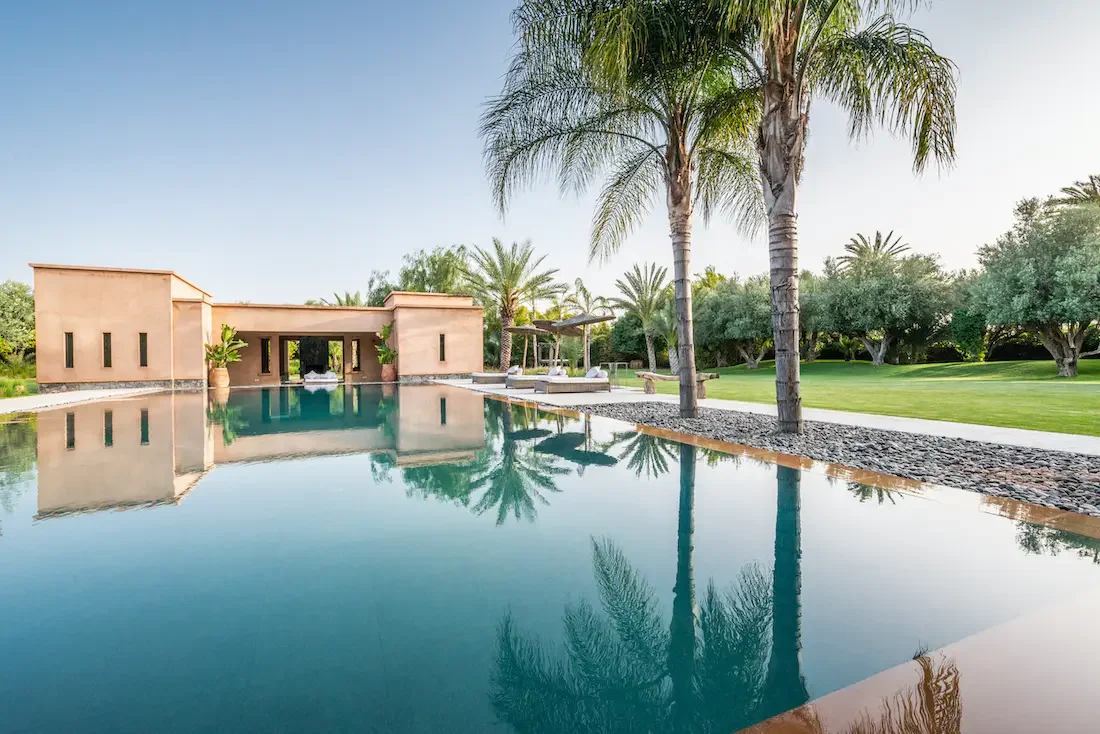 Villa Nerea, private villa rental in Bab Atlas, Marrakech: pool and garden